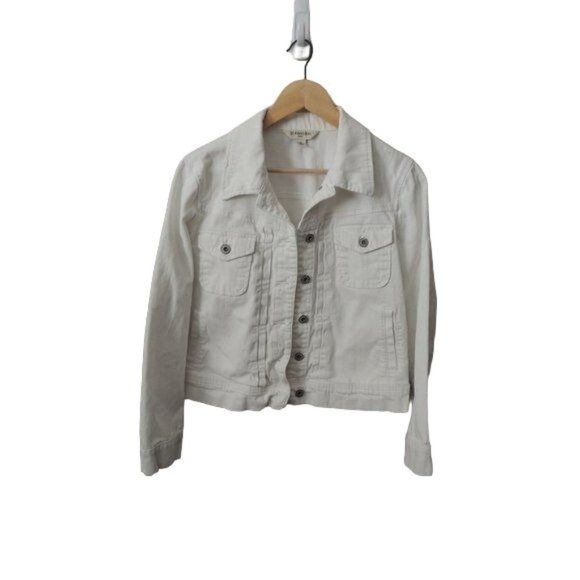 St. John's Bay Jackets & Coats St Johns Bay Womens White Jean